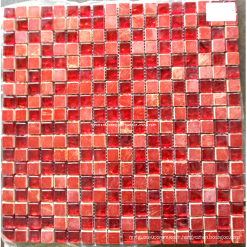 Mosaïque en mosaïque en pierre rouge mosaïque en mosaïque (HGM360)